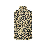 Leopard print design pattern Men's Padded Vest