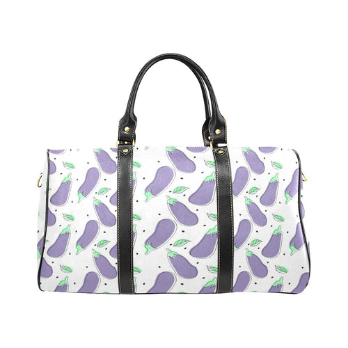 Eggplant Pattern Print Design 05 Travel Bag