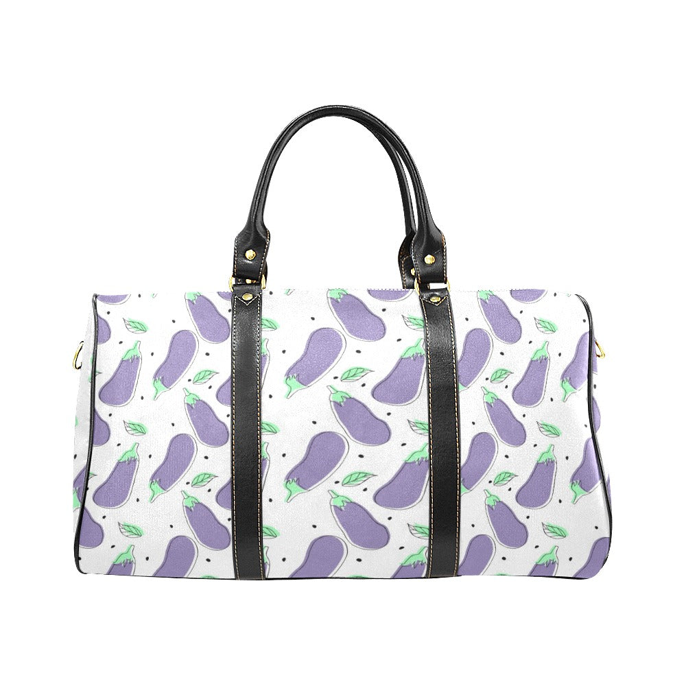 Eggplant Pattern Print Design 05 Travel Bag