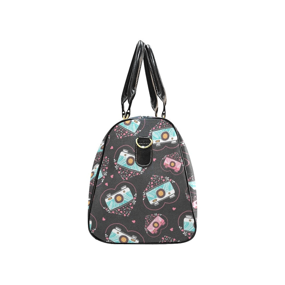 Camera Pattern Print Design 04 Travel Bag