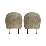 arabic star gold pattern Car Headrest Cover