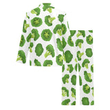 Cute broccoli pattern Men's Long Pajama Set