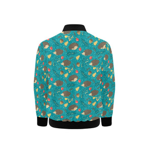 Hedgehog Pattern Print Design 01 Kids' Boys' Girls' Bomber Jacket