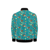 Hedgehog Pattern Print Design 01 Kids' Boys' Girls' Bomber Jacket