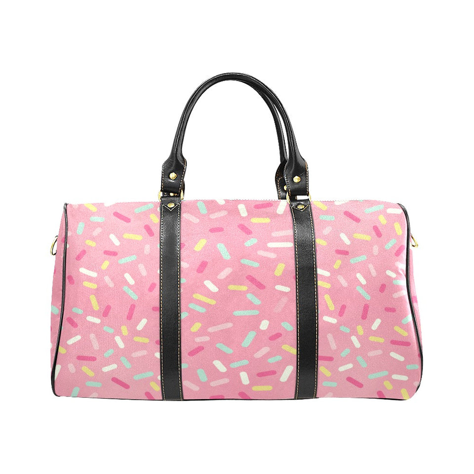 Pink donut glaze candy pattern Travel Bag