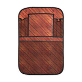 Wood Printed Pattern Print Design 03 Car Seat Back Organizer