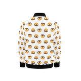 Pretzels Pattern Print Design 02 Kids' Boys' Girls' Bomber Jacket