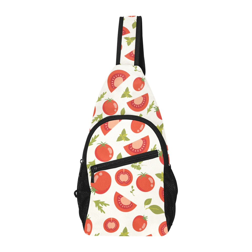 Tomato pattern All Over Print Chest Bag