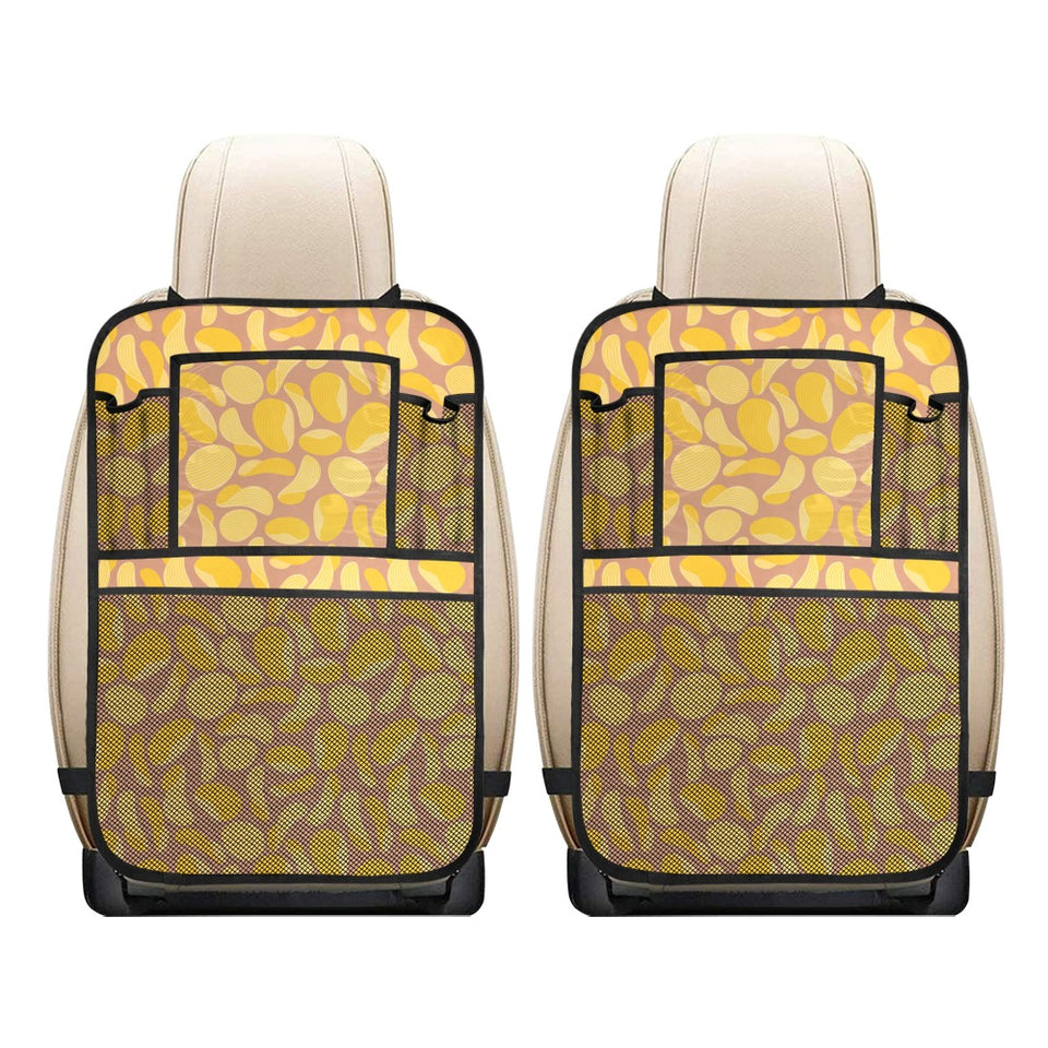 Potato Chips Pattern Print Design 01 Car Seat Back Organizer