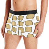 Bread Toast Pattern Print Design 03 Men's All Over Print Boxer Briefs Men's Underwear