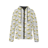 Sandwich Pattern Print Design 05 Women's Padded Hooded Jacket