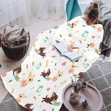 Cute Chihuahua puppie pattern Blanket Robe with Sleeves