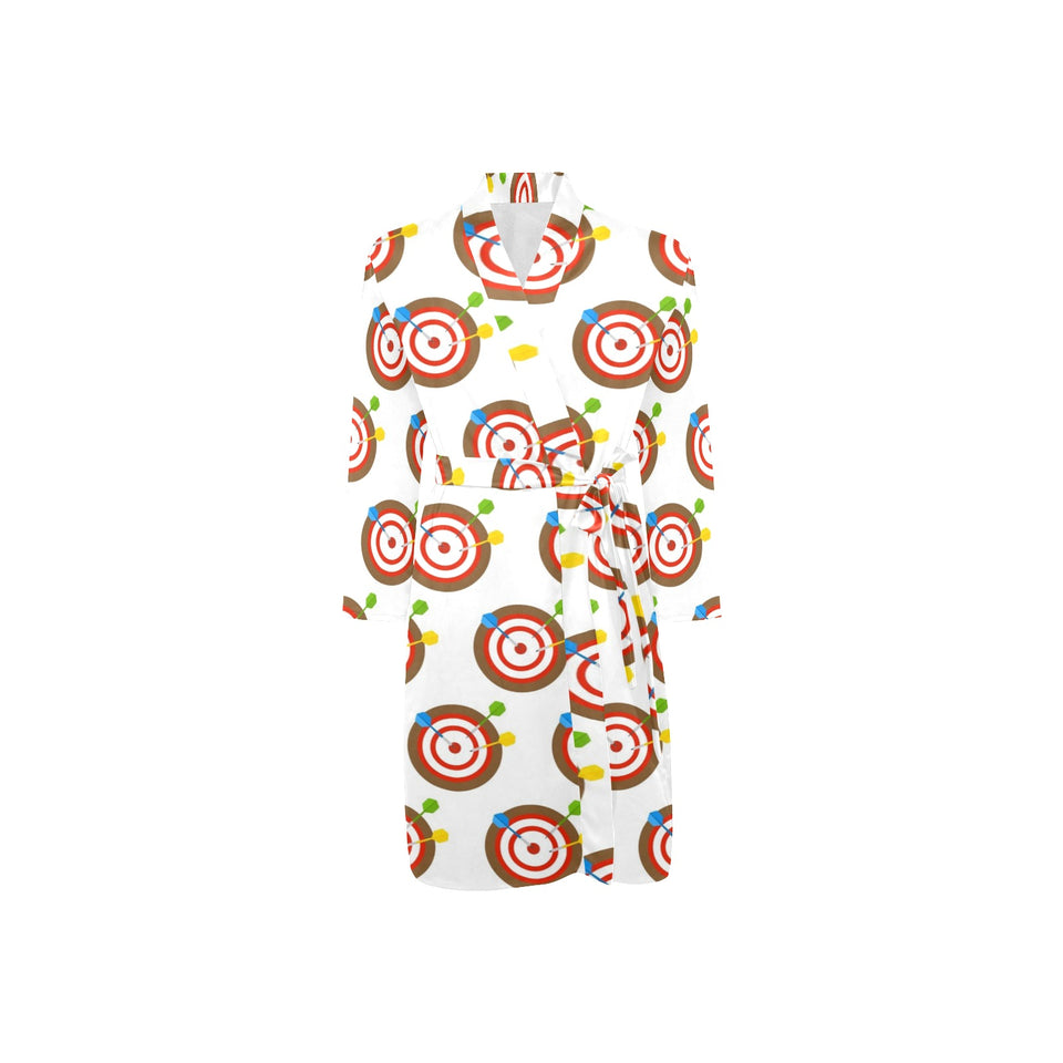 Darts Pattern Print Design 04 Men's Long Sleeve Belted Night Robe