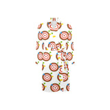 Darts Pattern Print Design 04 Men's Long Sleeve Belted Night Robe