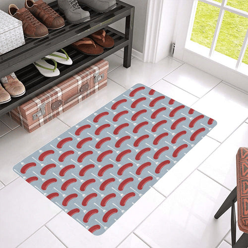 Sausage Pattern Print Design 02 Doormat