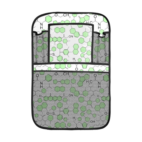 Chemistry Periodic Table Pattern Print Design 03 Car Seat Back Organizer