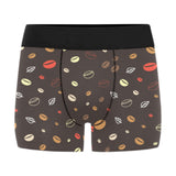 Coffee bean leave pattern Men's All Over Print Boxer Briefs Men's Underwear