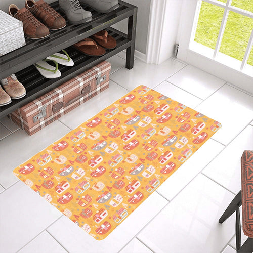Camper Van Pattern Print Design 04 Doormat