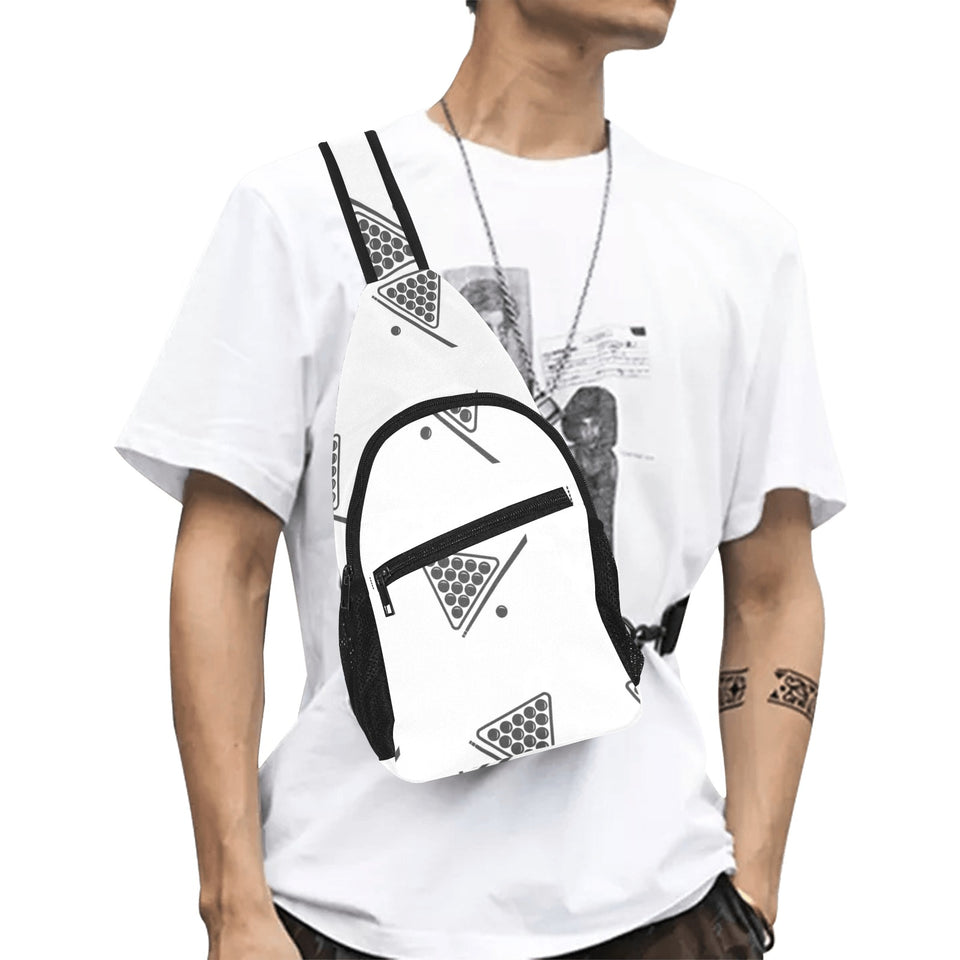 Billiard Ball Pattern Print Design 03 All Over Print Chest Bag