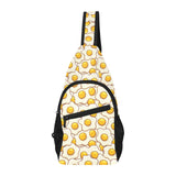 Fried Eggs Pattern Print Design 02 All Over Print Chest Bag