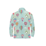 Hot Air Balloon design Pattern Men's Long Sleeve Polo Shirt