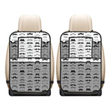 Mustache Beard Pattern Print Design 04 Car Seat Back Organizer