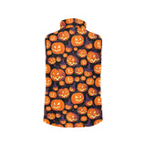 Halloween Pumpkin pattern Women's Padded Vest