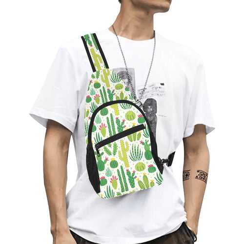 Cactus pattern copy All Over Print Chest Bag