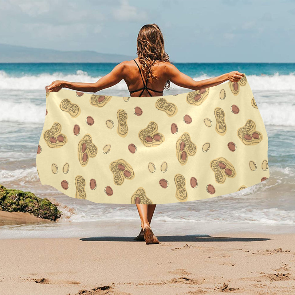 peanuts design pattern Beach Towel