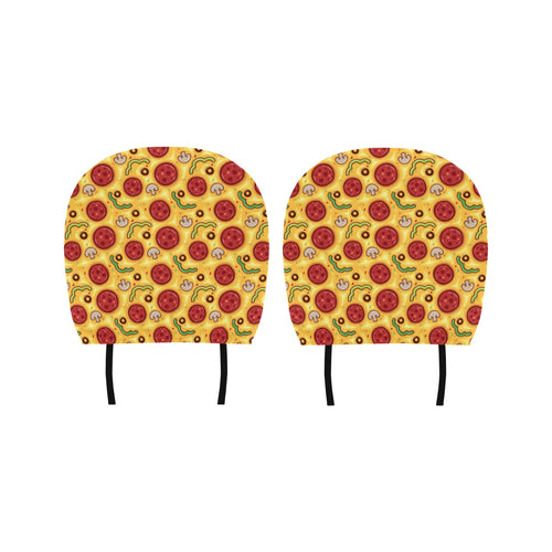 Pizza texture pattern Car Headrest Cover