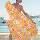 Camper Van Pattern Print Design 04 Beach Towel