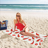 Chili pattern Beach Towel