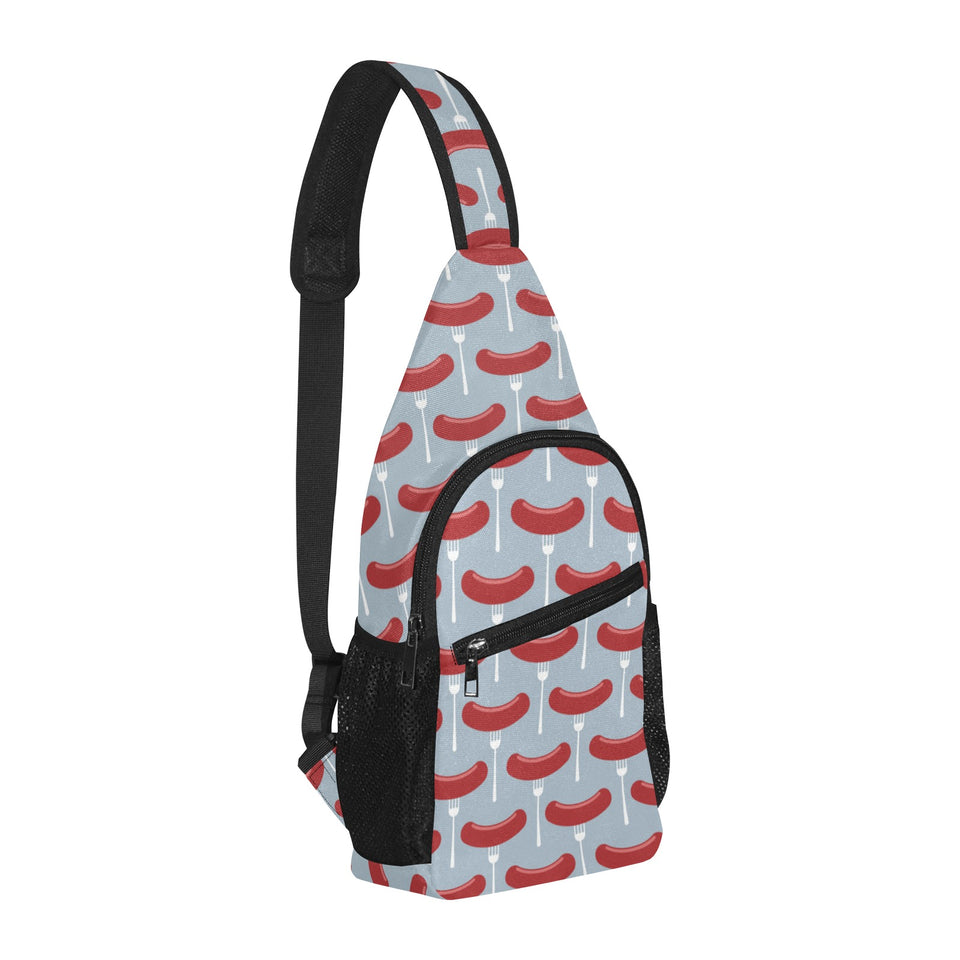 Sausage Pattern Print Design 02 All Over Print Chest Bag