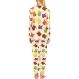 Bread Toast Pattern Print Design 02 Women's All Over Print Pajama Set
