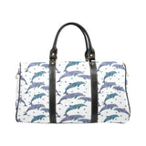 Dolphins pattern dotted background Travel Bag
