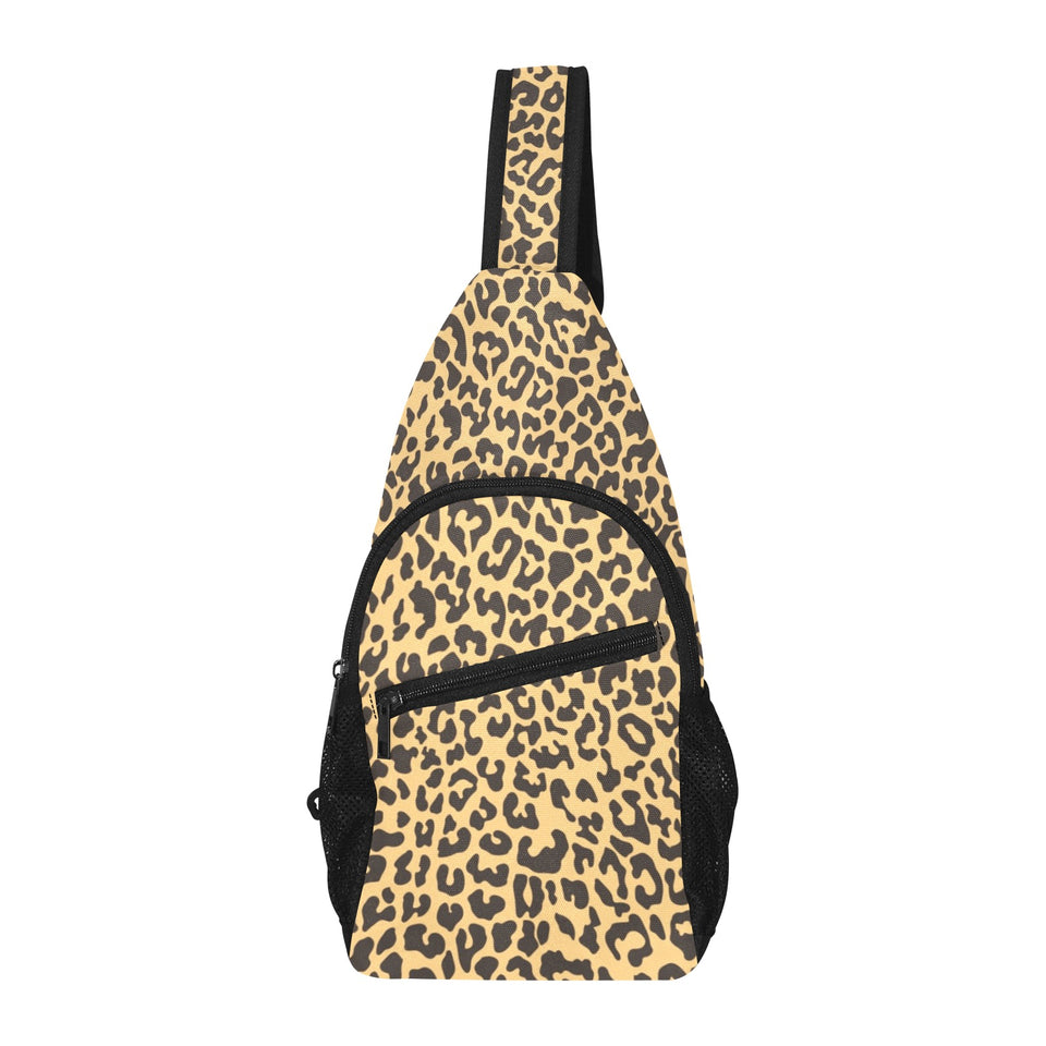Leopard skin print All Over Print Chest Bag