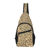 Leopard skin print All Over Print Chest Bag