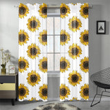 sunflowers design pattern Gauze Curtain