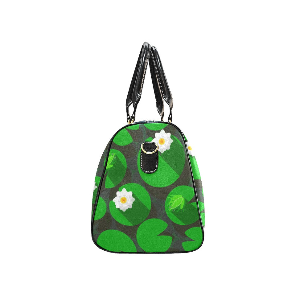 Frog waterlily pattern Travel Bag
