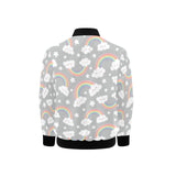 Cute rainbow clound star pattern Kids' Boys' Girls' Bomber Jacket