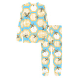 Bee honeycomb pattern Women's All Over Print Pajama Set