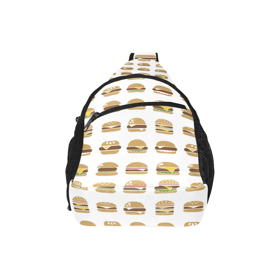Hamburger Pattern Print Design 02 All Over Print Chest Bag