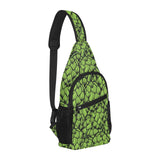 Green hop pattern All Over Print Chest Bag
