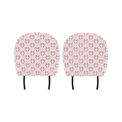 Cute goat pattern Car Headrest Cover