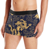 Gold dragon pattern Men's All Over Print Boxer Briefs Men's Underwear