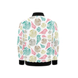 Colorful shell pattern Kids' Boys' Girls' Bomber Jacket