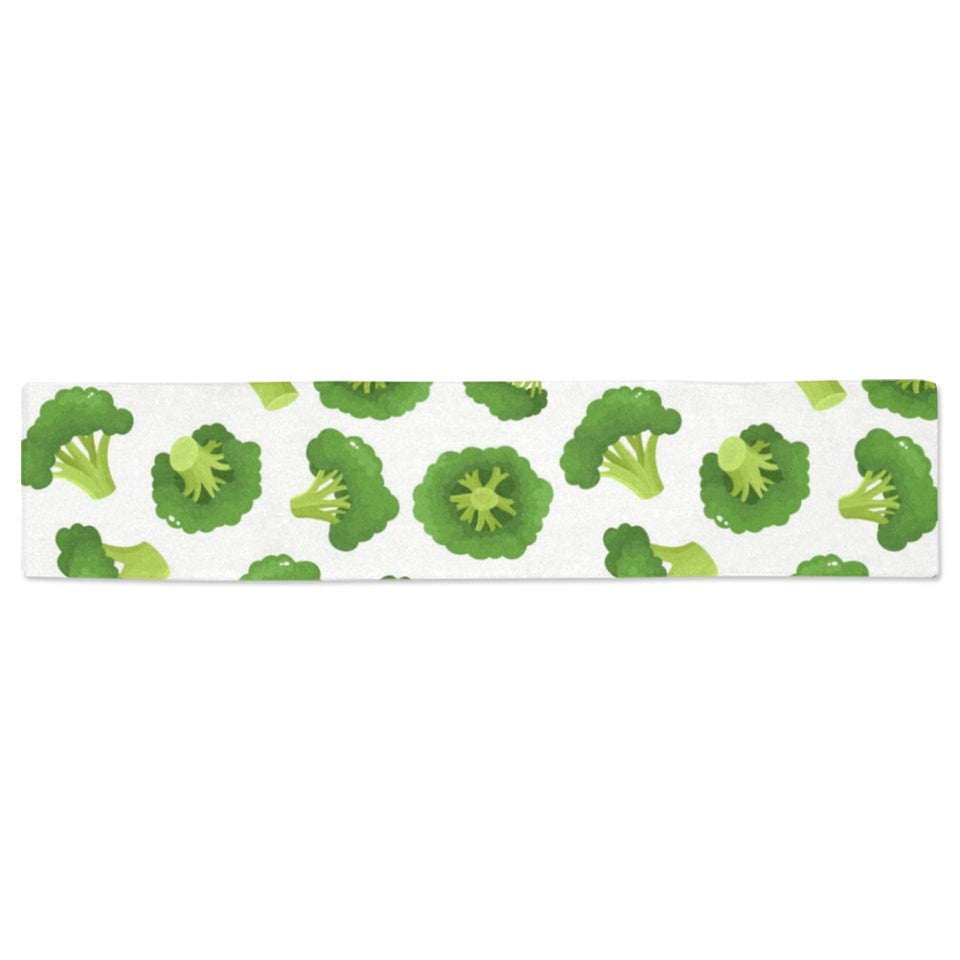 Cute broccoli pattern Table Runner