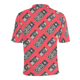 Camera Pattern Print Design 05 Men's All Over Print Polo Shirt