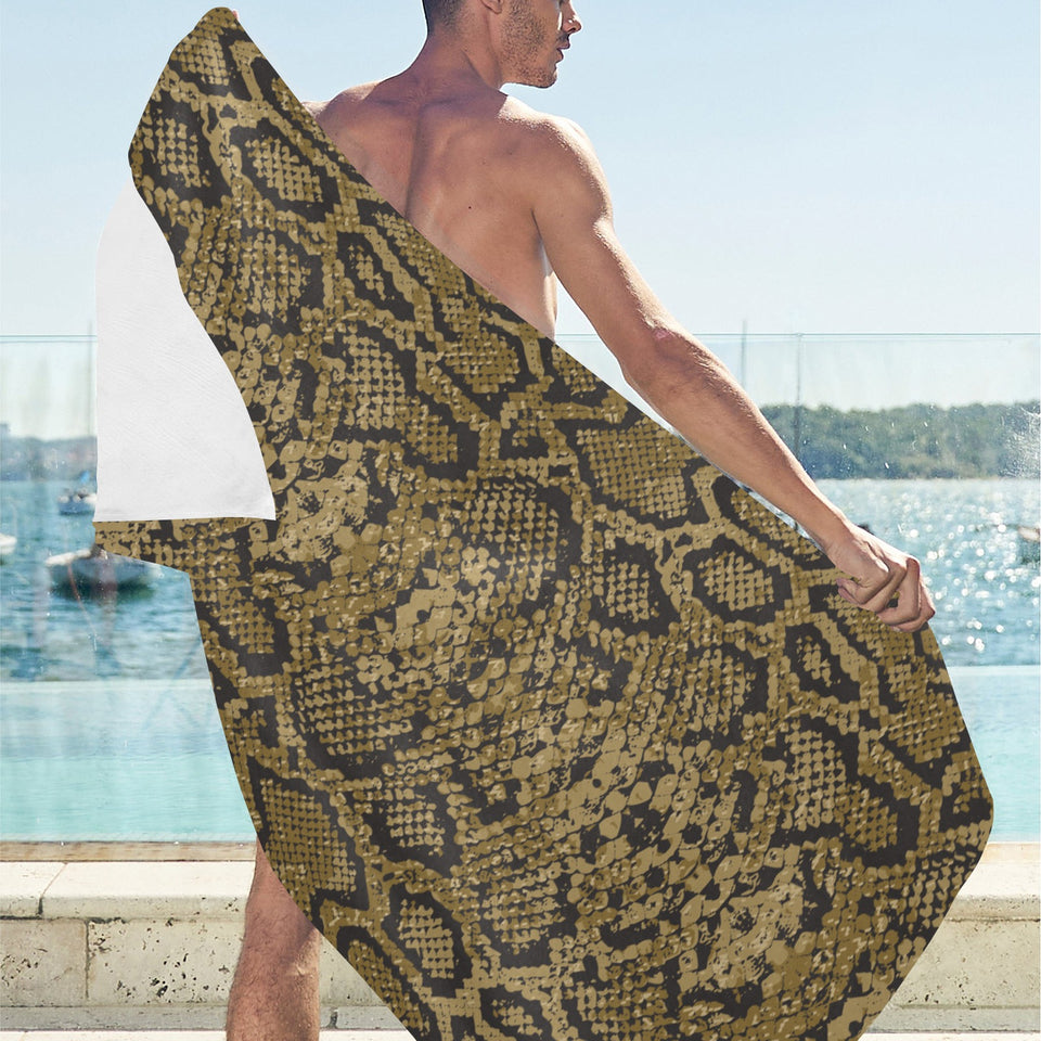 Snake skin pattern Beach Towel