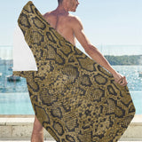 Snake skin pattern Beach Towel